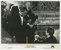 3d655 ROBERT MITCHUM signed 8x9.75 still 1976 w/ Jeanne Moreau & Robert De Niro in The Last Tycoon!
