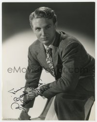 3d657 ROBERT STACK signed 7.25x9.25 still 1941 youthful portrait when he was only 22 by Coburn!