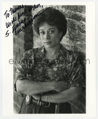 3d963 S. EPATHA MERKERSON signed 8x10 REPRO still 1990s as Anita Van Buren from TV's Law and Order!