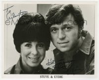 3d674 STEVE & EYDIE signed 8x10 publicity still 1970s by BOTH Steve Lawrence AND Eydie Gorme!
