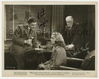3d678 STRANGE LOVE OF MARTHA IVERS signed 8x10.25 still 1946 by Kirk Douglas AND Lizabeth Scott!