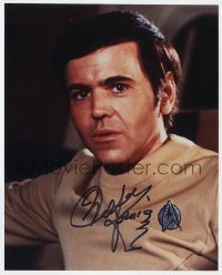 3d990 WALTER KOENIG signed color 8x10 REPRO still 2001 from original Star Trek series as Chekov!