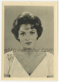 3d256 MAUREEN O'HARA signed deluxe 5x7 fan photo 1950s great portrait of the beautiful leading lady!