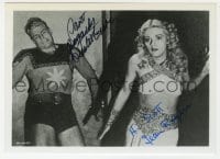 3d744 FLASH GORDON signed 5x7 REPRO photo 1970s by BOTH Buster Crabbe AND sexy Jean Rogers!