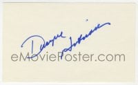 3d327 DWAYNE HICKMAN signed 3x5 index card 1980s it can be framed & displayed with a repro!