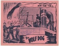 3d155 WOLF DOG signed LC R1940s by George J. Lewis, who's holding back angry Rin Tin Tin Jr.!