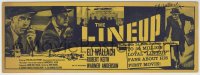 3d422 ELI WALLACH signed 4x11 title strip 1958 great crime images from Don Siegel's The Lineup!