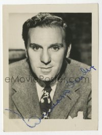 3d291 WILLIAM BENDIX signed 3x4 photo 1950s great head & shoulders portrait wearing suit & tie!
