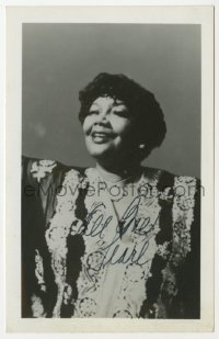 3d282 PEARL BAILEY signed 4x6 photo 1980s the African-American actress/singer later in her career!
