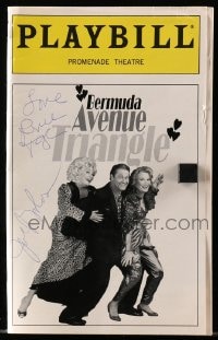 3d119 BERMUDA AVENUE TRIANGLE signed playbill 1997 by BOTH Renee Taylor AND Joseph Bologna!