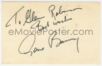 3d295 GENE BARRY signed 4x6 postcard 1980 it can be framed & displayed with a repro!