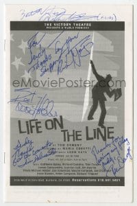 3d106 LIFE ON THE LINE signed stage play program 1999 by James Dalesandro, Richard Yniguez & 3 more!