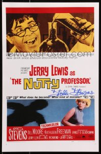 3d043 STELLA STEVENS signed 11x17 REPRO poster 2001 great one-sheet image from The Nutty Professor!