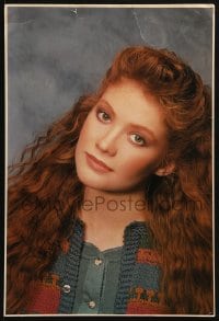 3d047 KHRYSTYNE HAJE signed 11x16 color photo 1980s the pretty redhead Head of the Class actress!