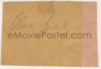 3d697 ALAN LADD/BARBARA STANWYCK signed 3x4 cut album pages 1940s it could be framed with a repro!
