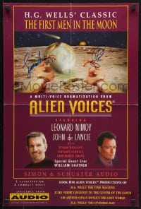 3d182 ALIEN VOICES signed 16x24 special poster 1990s by Nimoy AND de Lancie, First Men in the Moon!