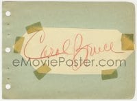 3d701 CAROL BRUCE signed cut paper on 5x6 album page 1943 it can be framed with a repro still!