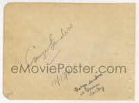 3d712 GEORGE SANDERS/DICK POWELL signed 5x6 album page 1945 it can be framed with a repro!