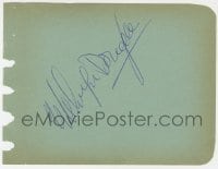 3d731 MELVYN DOUGLAS signed 5x6 album page 1940s it can be framed with a repro still!