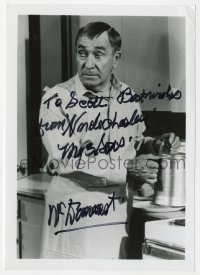 3d292 WILLIAM DEMAREST signed 5x7 photo 1980s close up in kitchen holding a pot of coffee!
