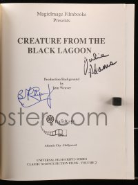 3d113 CREATURE FROM THE BLACK LAGOON signed softcover book 1992 by BOTH Ben Chapman AND Julie Adams!