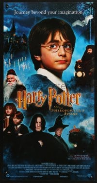 3f150 HARRY POTTER & THE PHILOSOPHER'S STONE Aust daybill 2001 cool image of cast!