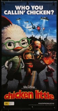 3f159 CHICKEN LITTLE Aust mini poster 2006 Walt Disney animation, the end is near!