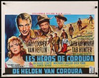 3f382 THEY CAME TO CORDURA Belgian 1959 Gary Cooper, Rita Hayworth, Tab Hunter, Van Heflin!