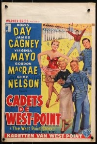 3f388 WEST POINT STORY Belgian 1950 dancing military cadet James Cagney, Virginia Mayo, Doris Day