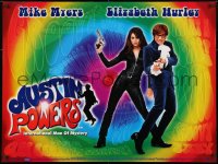 3f192 AUSTIN POWERS: INT'L MAN OF MYSTERY DS British quad 1997 Mike Myers, Elizabeth Hurley!