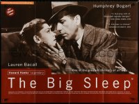 3f194 BIG SLEEP British quad R1990s Humphrey Bogart, sexy Lauren Bacall, Howard Hawks!