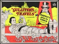 3f201 GULLIVER'S TRAVELS/MR. BUG GOES TO TOWN British quad R1970s Technicolor cartoon features, great different art!