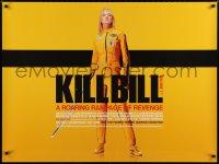 3f205 KILL BILL: VOL. 1 DS British quad 2003 Quentin Tarantino, full-length Uma Thurman with katana!