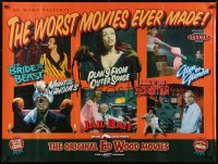 3f220 WORST MOVIES EVER MADE British quad 1990s Plan 9 From Outer Space, Glen or Glenda & more!