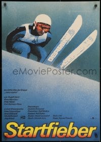 3f494 STARTFIEBER East German 23x32 1986 sports skiing melodrama starring Klaus Manchen!