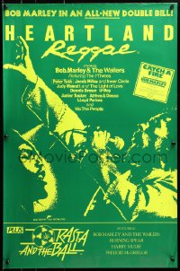 3f223 HEARTLAND REGGAE/RASTA & THE BALL English double crown 1980 artwork of Bob Marley!