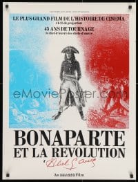 3f652 BONAPARTE ET LA REVOLUTION French 23x30 1972 Abel Gance's classic restored w/new scenes!