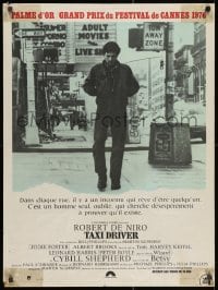 3f690 TAXI DRIVER French 24x32 1976 Robert De Niro walking in NYC Times Square, Martin Scorsese!