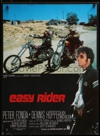 3f740 EASY RIDER French 16x22 R1980s Fonda, motorcycle biker classic directed by Dennis Hopper