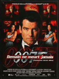 3f788 TOMORROW NEVER DIES French 16x21 1997 Pierce Brosnan as Bond, Michelle Yeoh, Teri Hatcher!