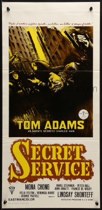 3f797 2nd BEST SECRET AGENT Italian locandina 1965 English spy spoof, different Belinsky art, Secret Service