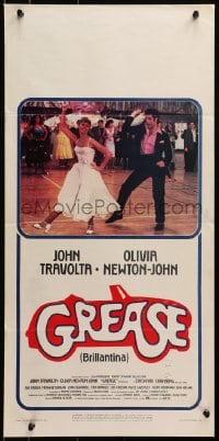 3f844 GREASE Italian locandina 1978 John Travolta & Olivia Newton-John classic musical!