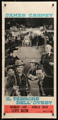 3f865 OKLAHOMA KID Italian locandina R1962 James Cagney, Humphrey Bogart, Rosemary Lane!