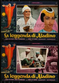 3f956 ALADDIN & HIS MAGIC LAMP group of 8 Italian 18x26 pbustas 1970 Volshebnaya lampa Aladdina!