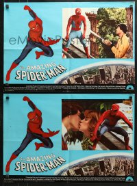 3f989 SPIDER-MAN group of 10 Italian 18x26 pbustas 1978 great images of Nicholas Hammond as Spidey!