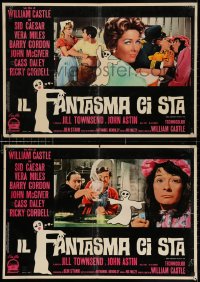 3f937 SPIRIT IS WILLING group of 5 Italian 19x27 pbustas 1967 ghosts looking for a live lover!