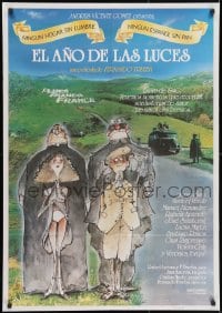 3f083 YEAR OF ENLIGHTENMENT Spanish 1986 El Ano de las Luces, completely different wacky artwork!