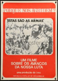 3f007 ESTAS SAO AS ARMAS 18x25 Mozambican special poster 1978 invasion of Republic of Mozambique!