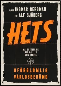 3f112 TORMENT Swedish 1944 Alf Sjoberg's Hets, Mai Zetterling, written by Ingmar Bergman!