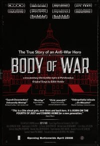 3g654 BODY OF WAR advance 1sh 2008 Iraq War activist documentary, true story of an anti-war hero!